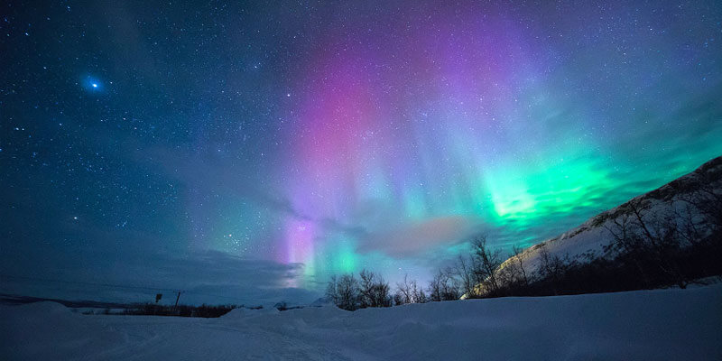 One night camping in Finland under the northern lights