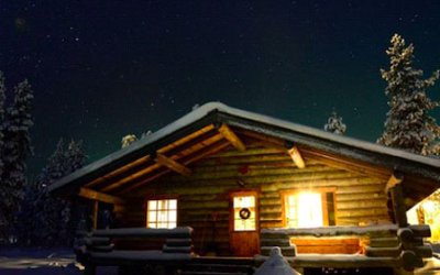 Hut in de sneeuw Hut in de sneeuw