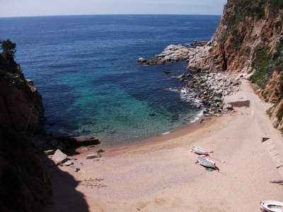 La spiaggia di Tossa de Mar, in Spagna