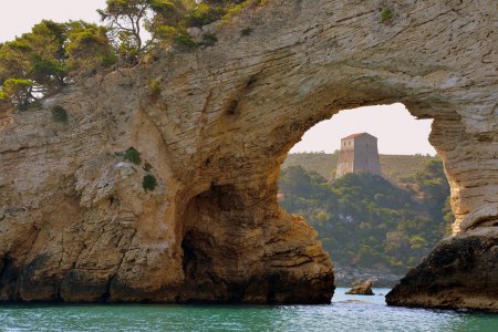 Les rochers de Puglia, en Italie