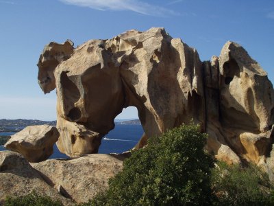 Die Felsen in Sardinien, Italien