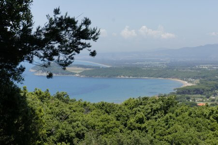 Der Blick von Toskana, in Italien
