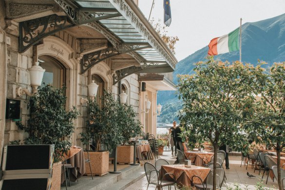 Lake Como traditional restaaurant