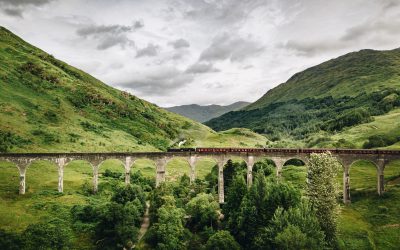 Famous bridge from the Harry Potter film, Scotland