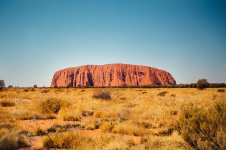 Uluru Australië in een camper